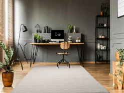 OCI Handwebteppich grau