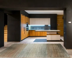 OCI Handwebteppich modern beigegrau