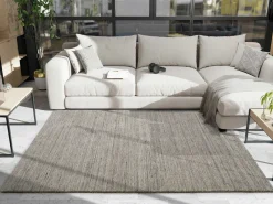 OCI Handwebteppich modern grau