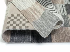 OCI Moderner Webteppich beigegraumehrfarbig