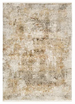 OCI Moderner Webteppich braunweiß