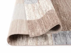 OCI Moderner Webteppich braunweiß