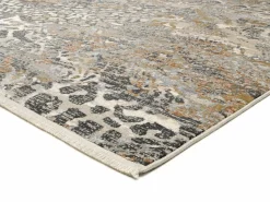 OCI Moderner Webteppich braunweiß