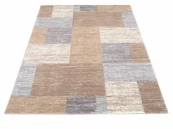 OCI Moderner Webteppich braunweiß