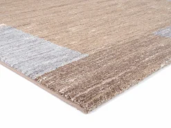 OCI Moderner Webteppich braunweiß