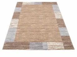 OCI Moderner Webteppich braunweiß