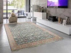 OCI Moderner Webteppich blauorange