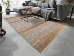 OCI Moderner Webteppich braun