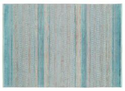 OCI Moderner Webteppich blau