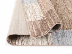 OCI Moderner Webteppich braunweiß