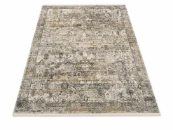 OCI Moderner Webteppich graugoldfarben