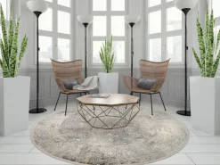 OCI Moderner Webteppich grau