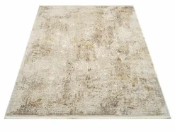 OCI Moderner Webteppich goldfarben