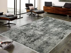 OCI Moderner Webteppich grau