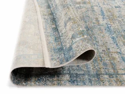 OCI Moderner Webteppich graublau