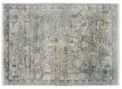 OCI Moderner Webteppich graublau