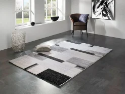 OCI Moderner Webteppich grau