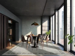 OCI Webteppich modern blau