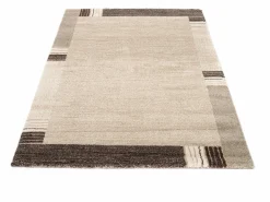 OCI Webteppich Modern braunweiß