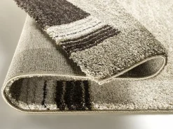 OCI Webteppich Modern braunweiß