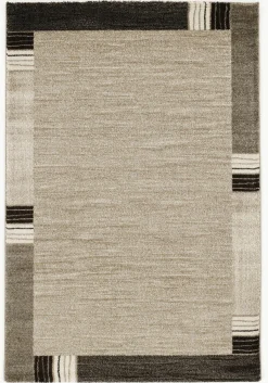 OCI Webteppich Modern braunweiß