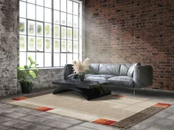 OCI Webteppich Modern braunweiß