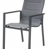 OUTDOOR Alu- Textilene Stapelsessel grau