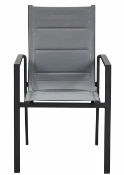 OUTDOOR Alu- Textilene Stapelsessel grau