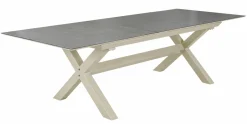 OUTDOOR Ausziehtisch graubeige