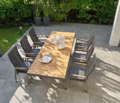 OUTDOOR Ausziehtisch Teakplatte Garten