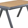 OUTDOOR Ausziehtisch Teakplatte Garten grau