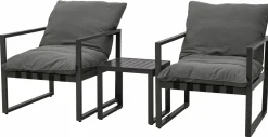 OUTDOOR Balkon Relax-Set 3-teilig grau