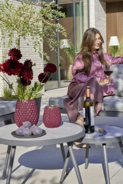 OUTDOOR Beistelltisch Set 2 tlg. grau