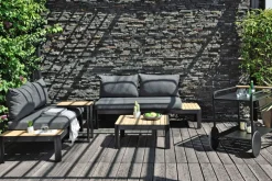 OUTDOOR Couchtisch braun