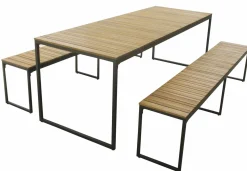 OUTDOOR Dining-Set braun