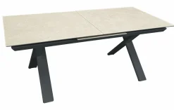 OUTDOOR Garten Ausziehtisch beigegrau