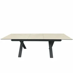 OUTDOOR Garten Ausziehtisch beigegrau