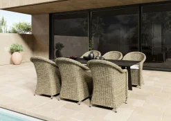 OUTDOOR Garten Dining Chair braunschwarzbeigegrau