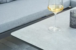 OUTDOOR Garten Speiselounge Set 4 tlg. grau