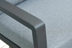 OUTDOOR Garten Speiselounge Set 4 tlg. grau