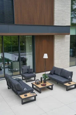 OUTDOOR Garten-Eckgarnitur braungrau