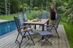 OUTDOOR Gartenhocker Alu