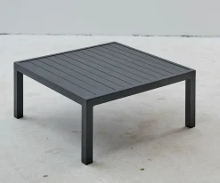 OUTDOOR Gartenhocker Aluminium grau