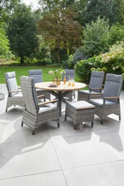 OUTDOOR Gartenhocker braungrau