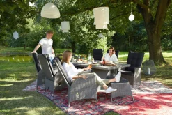 OUTDOOR Gartenhocker grau