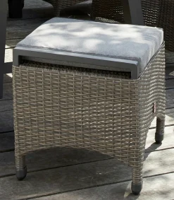 OUTDOOR Gartenhocker grau