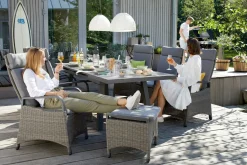 OUTDOOR Gartenhocker grau