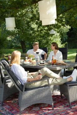 OUTDOOR Gartenhocker grau