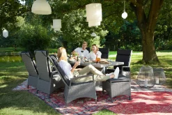 OUTDOOR Gartenhocker grau