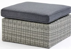 OUTDOOR Gartenhocker/Beistelltisch grau